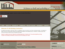 Tablet Screenshot of hillbuildingco.com